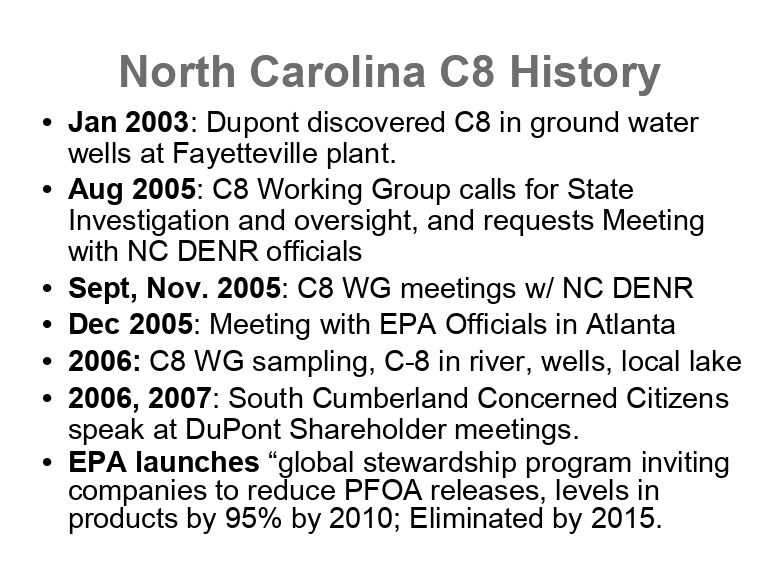 C8 Working Group