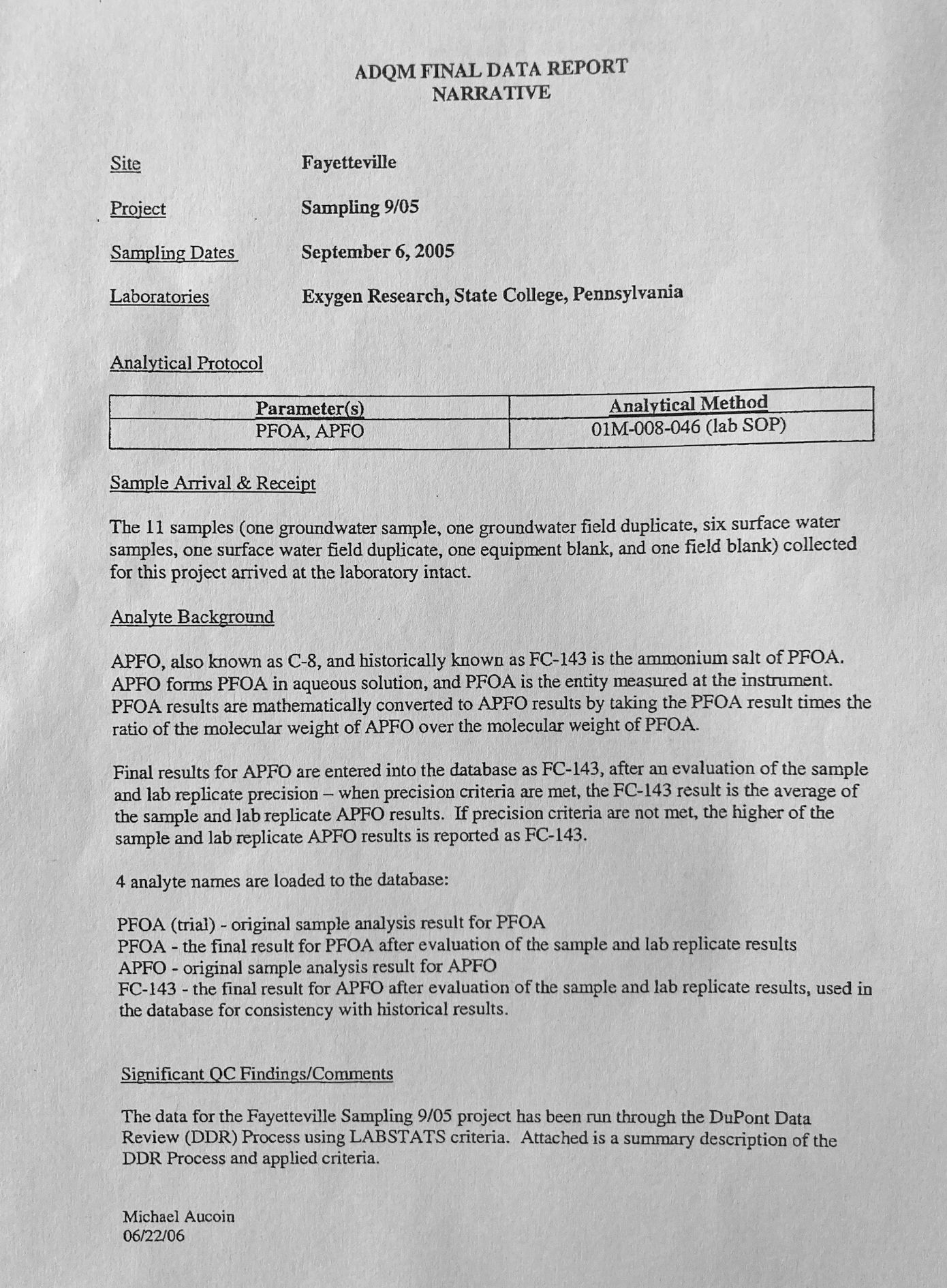 DEQ Waste Management data
